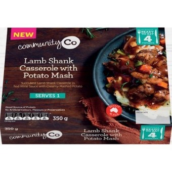 IGA Community co lamb shank casserole or marinated beef brisket 350g offer