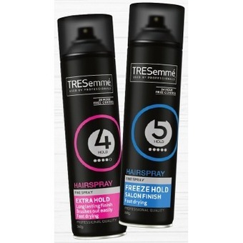 IGA Tresemmé extra or freeze hold hairspray 360g offer