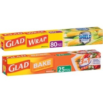 IGA Glad bake & cooking paper 30cm×25m, foil 30cm×30m or wrap 33cmx80m offer