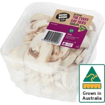 IGA Australian cup or sliced mushrooms 200g punnet offer