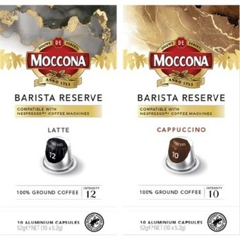 IGA Moccona barista reserve coffee capsules 10 pack selected varieties offer