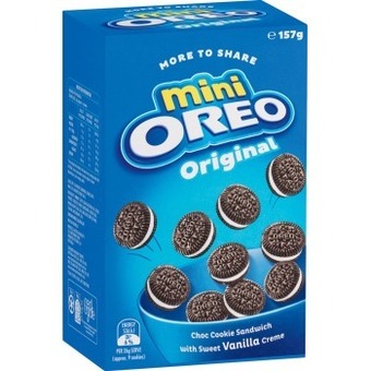 IGA Oreo mini munch original or chocolate 157g offer