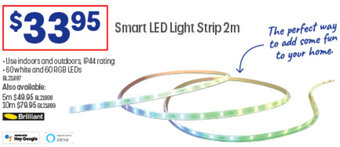 Officeworks Smart LED Light Strip 2m offer