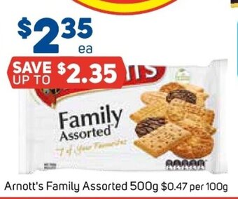 Foodland Arnott's Family Assorted 500g offer