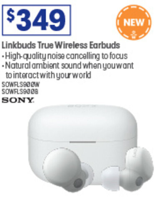 Linkbuds True Wireless Earbuds offer at Officeworks