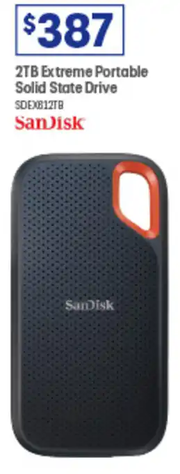 Officeworks 2TB Extreme Portable Solid State Drive offer