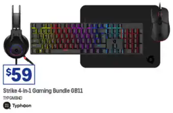 Officeworks Strike 4-In-1 Gaming Bundle GB11 offer