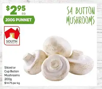 Foodland Sliced Cup Button Mushrooms 200g offer