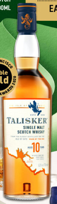 Dan Murphy's Talisker 10 Year Old Single Malt Scotch Whisky 700ml offer