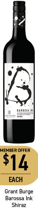 Dan Murphy's Grant Burge Barossa Ink Shiraz offer
