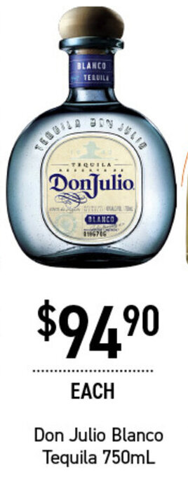 Dan Murphy's Don Julio Blanco Tequila 750ml offer