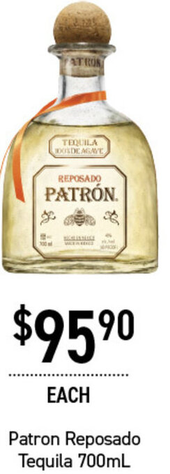Dan Murphy's Patron Reposado Tequila 700ml offer