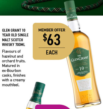 Glen Grant 10 Year Old Single Malt Scotch Whisky 700ml