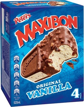 IGA Peters maxibon 4 pack selected varieties offer