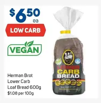 Foodland Herman Brot Lower Carb Loaf Bread 600g offer