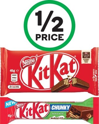 Woolworths Nestle medium bars 35-55g offer