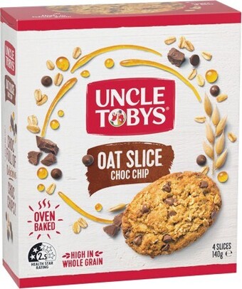 Woolworths Uncle tobys oat slice 140g pk 4 offer