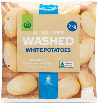 Woolworths Australian washed white potatoes 2 kg pack offer