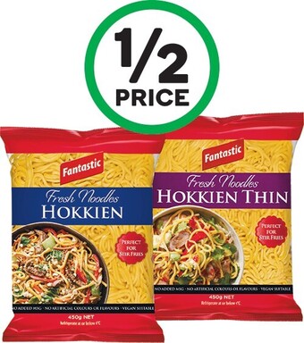 Woolworths Fantastic noodles varieties 350-450g – from the fridge offer