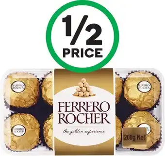Woolworths Ferrero rocher 200g pk 16 offer