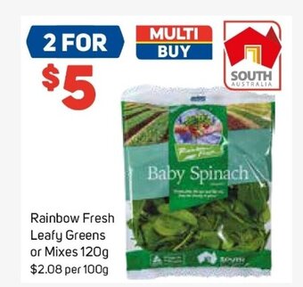 Foodland Rainbow Fresh Leafy Greens or Mixes 120g offer