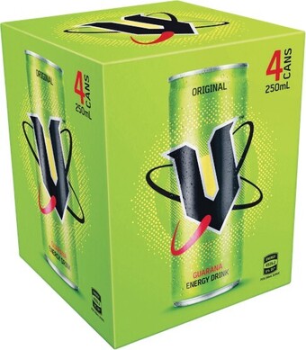 Woolworths V energy drink 4 x 250ml offer