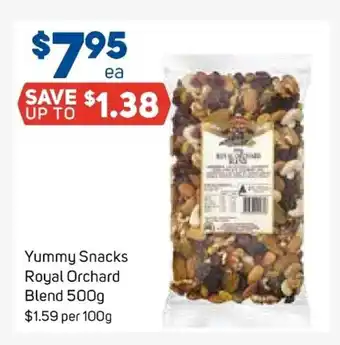 Foodland Yummy Snacks Royal Orchard Blend 500g offer