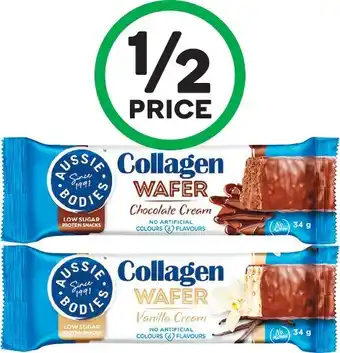 Woolworths Aussie bodies collagen wafer vanilla 34g# offer
