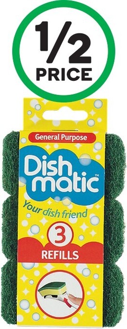 Woolworths Dishmatic general purpose refill pk 3 offer