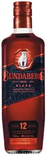 Woolworths Bundaberg black 12yo rum 700ml offer