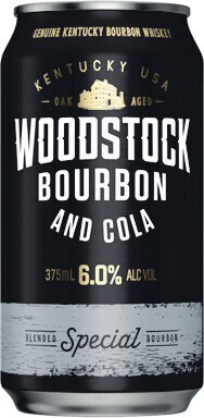 Woolworths Woodstock bourbon & cola 6% cans 10x375ml offer