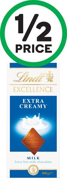 Woolworths Lindt excellence or lindor blocks 80-100g offer