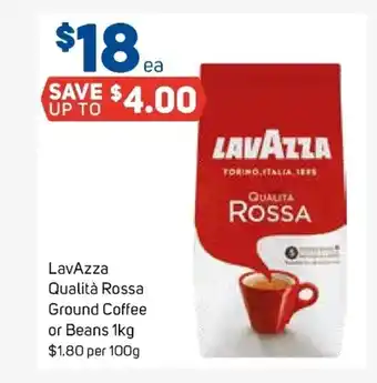LavAzza Qualita Rossa Ground Coffee or Beans 1kg