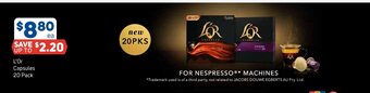 Foodland L'Or Capsules offer