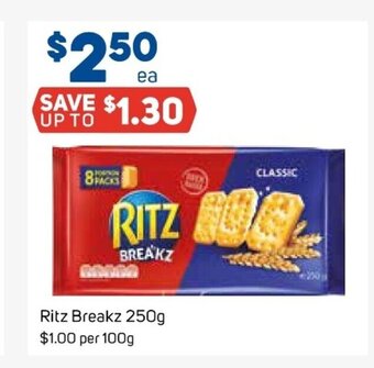 Foodland Ritz Breaks 250g offer
