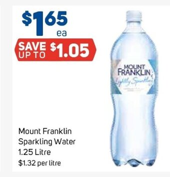 Foodland Mount Franklin Sparkling Water 1.25 Litre offer