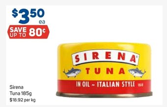 Foodland Sirena Tuna 185g offer