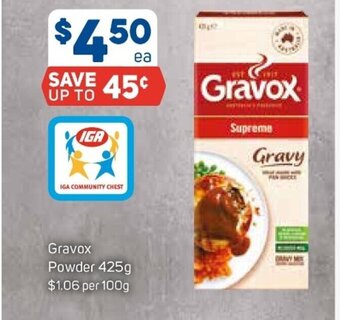 Foodland Gravox Powder 425g offer