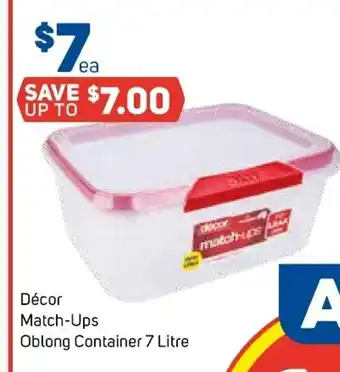 Foodland Decor Match-Ups Oblong Container 7 Litre offer