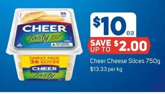 Foodland Cheer Cheese Slices 750g offer