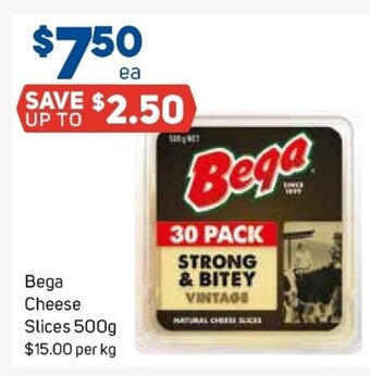 Foodland Bega Cheese Slices 500g offer