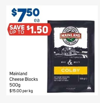 Foodland Mainland Cheese Blocks 500g offer