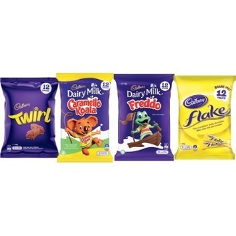 Coles Cadbury sharepack 144g-180g offer