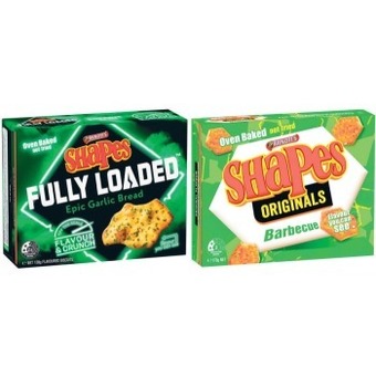 Coles Arnott's shapes crackers 130g-190g offer