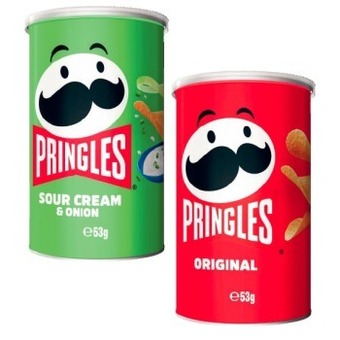 Coles Pringles potato crisps 53g offer
