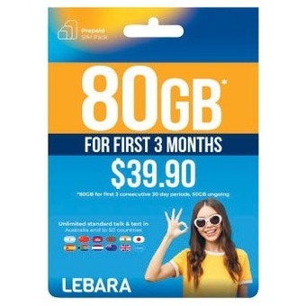 Coles Lebara $39.90 starter pack offer