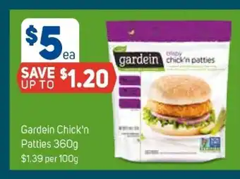 Foodland Garden Chick'n patties 360g offer