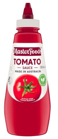 Coles Masterfoods squeezy tomato or barbecue sauce 475ml-500ml offer