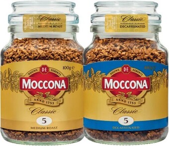 Coles Moccona freeze dried instant coffee 95g-100g offer