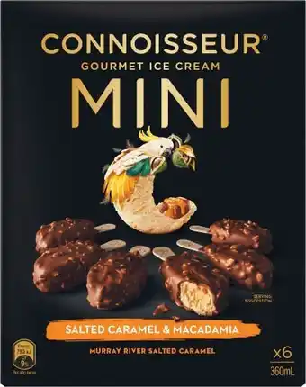 Coles Peters connoisseur ice cream 4 pack-6 pack offer